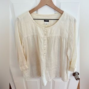J Crew Linen Blouse